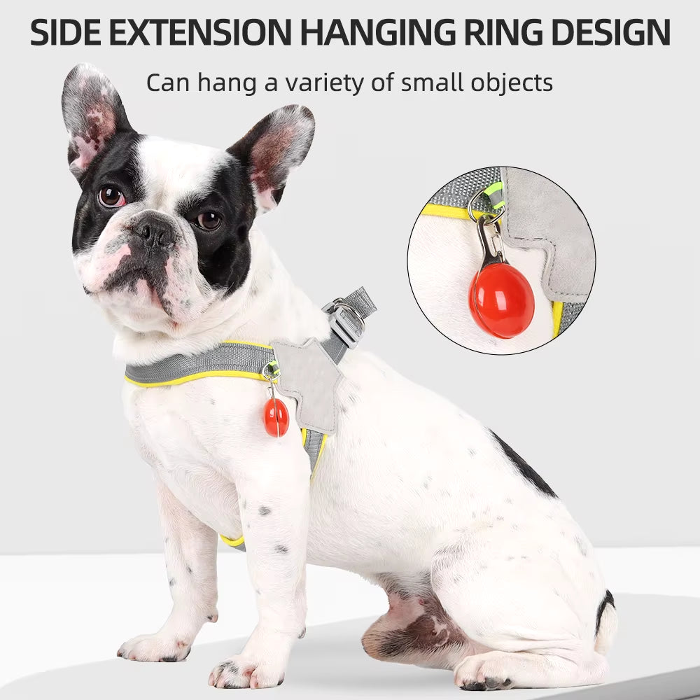 Reflective Pet Dog Harness for Small Medium Dogs Cat No Pull Vest Harnesses Puppy Chest Strap Pug Chihuahua Bulldog Supplies