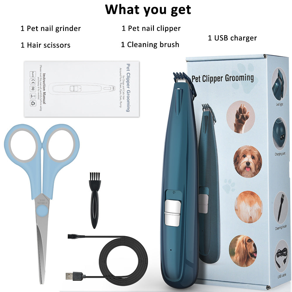 Pet Paw Hair Trimmer for Dogs & Cats ? Safe, Quiet Grooming Clippers