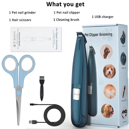 Pet Paw Hair Trimmer for Dogs & Cats ? Safe, Quiet Grooming Clippers