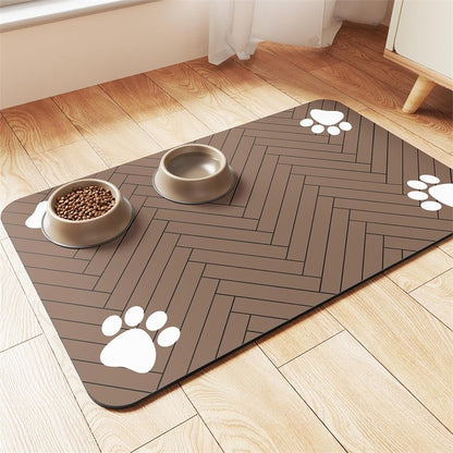 Soft Diatom Mud Pet Feeding Mat.
