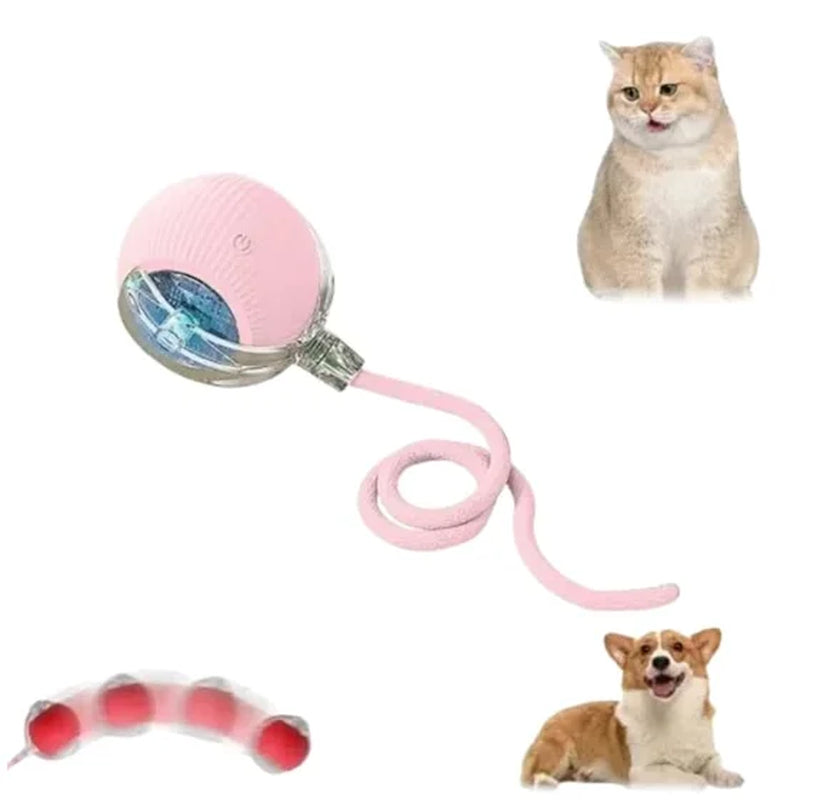 Speedy Tail 2.0 Smart Interactive Rolling Cat Toy Ball, 360° Automatic Moving Ball Toys for Bored Indoor Cats, USB Rechargeabl
